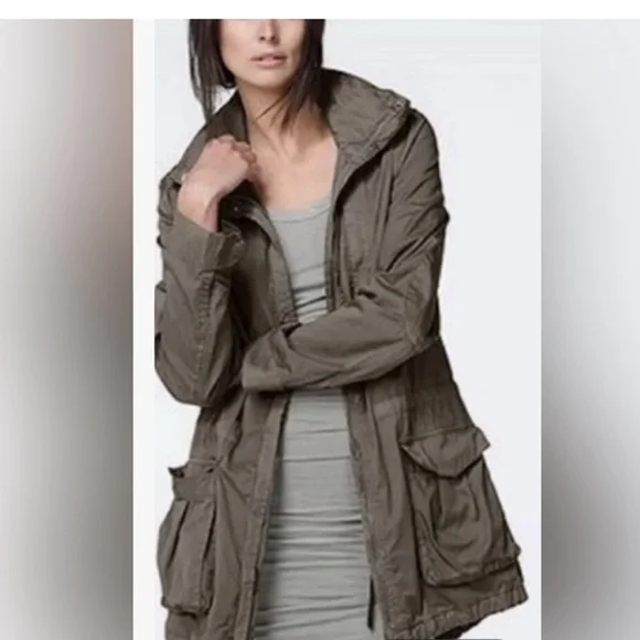 James Perse Olive Utility Jacket - Picture 2 of 6